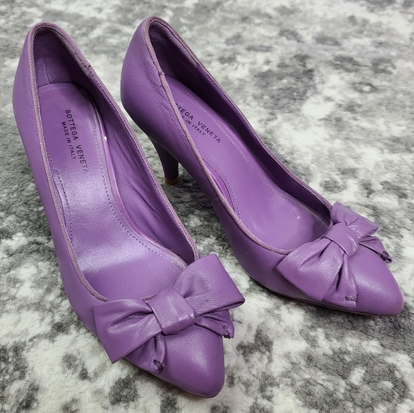 Bottega Shoes Bottega Leather 3 Pumps Bow Retro Poshmark